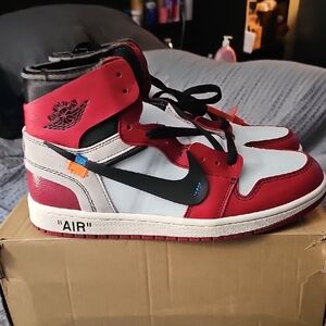 Jordan Red and Black Sneakers
